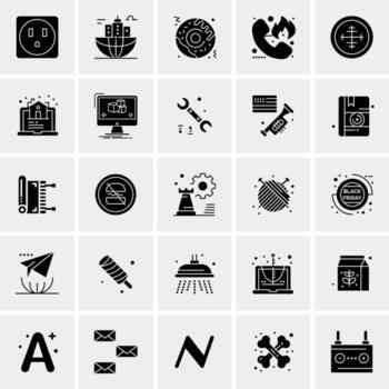 25 Universal Business Icons Vector Creative Icon Illustration to use in web and Mobile Related project