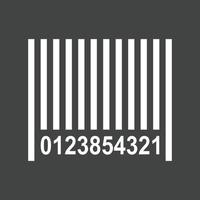 Barcode Line Inverted Icon vector