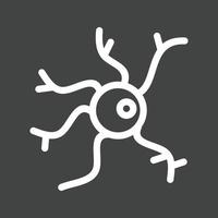 Neuron Line Inverted Icon vector