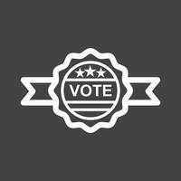 Candidate Banner Line Inverted Icon vector