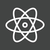 Science Line Inverted Icon vector