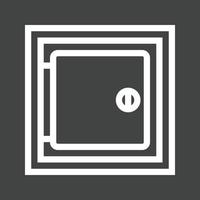 Medicine Cabinet Line Inverted Icon vector