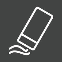 Eraser Line Inverted Icon vector