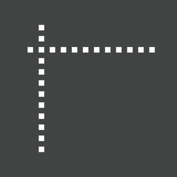 Grid Lines Line Inverted Icon vector