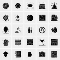 25 iconos de negocios universales vector ilustración de icono creativo para usar en proyectos relacionados con la web y dispositivos móviles