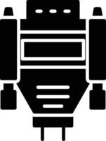 Vga Cable Creative Icon Design vector