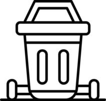 Dustbin Creative Icon Design vector