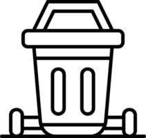 Dustbin Creative Icon Design vector