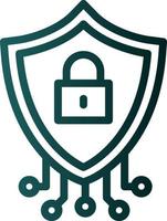 Cyber Security Vector Icon Design