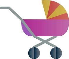 Baby Carriage Vector Icon Design