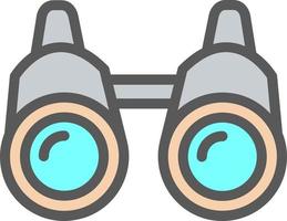 Binoculars Vector Icon Design