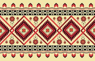American fabric pattern design. Use geometry to create a fabric pattern. Design for textile industry, background, carpet, wallpaper, clothing, Batik, and ethnic fabric. Colorful. vector