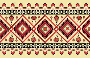 American fabric pattern design. Use geometry to create a fabric pattern. Design for textile industry, background, carpet, wallpaper, clothing, Batik, and ethnic fabric. Colorful. vector