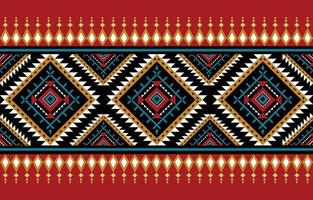 American fabric pattern design. Use geometry to create a fabric pattern. Design for textile industry, background, carpet, wallpaper, clothing, Batik, and ethnic fabric. Colorful. vector