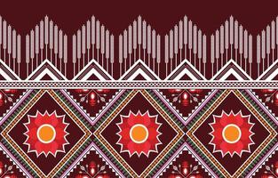 American fabric pattern design. Use geometry to create a fabric pattern. Design for textile industry, background, carpet, wallpaper, clothing, Batik, and ethnic fabric. Colorful. vector