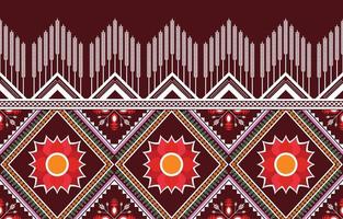 American fabric pattern design. Use geometry to create a fabric pattern. Design for textile industry, background, carpet, wallpaper, clothing, Batik, and ethnic fabric. Colorful. vector