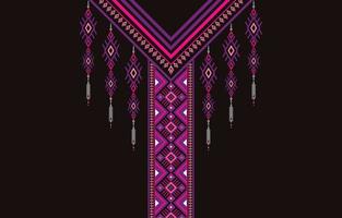 American fabric pattern design. Use geometry to create a fabric pattern. Design for textile industry,women's fashion,collar border,clothing and fabric. vector