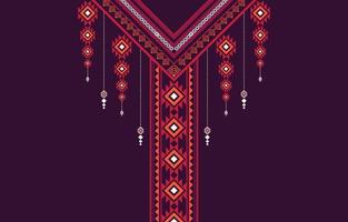 American fabric pattern design. Use geometry to create a fabric pattern. Design for textile industry,women's fashion,collar border,clothing and fabric. vector