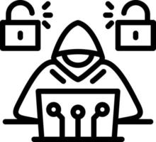 Cyber Attack Vector Icon Design