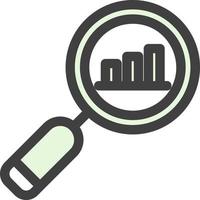 Search Statistics Vector Icon Design