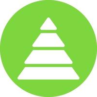 Pyramid Chart Vector Icon Design