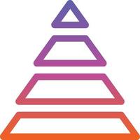 Pyramid Chart Vector Icon Design