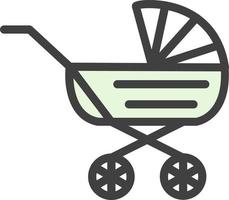 Baby Carriage Vector Icon Design