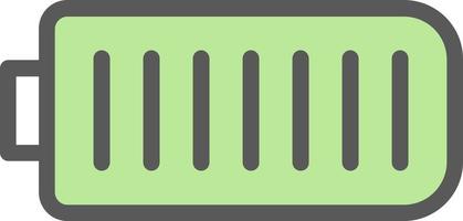 Battery Full Vector Icon Design