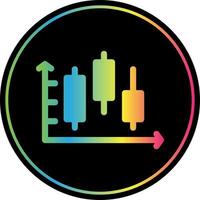 Candlestick Chart Vector Icon Design