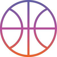 diseño de icono de vector de pelota de baloncesto