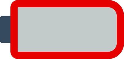 Battery Empty Vector Icon Design