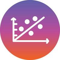 Scatter Plot Vector Icon Design