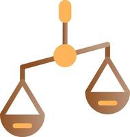 Balance Scale Left Vector Icon Design