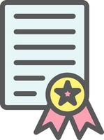Certificate Vector Icon Design