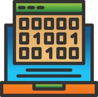 Binary Code Vector Icon Design