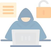 diseño de icono de vector de hacker de código