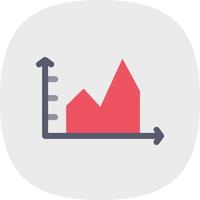 Filled Graph Vector Icon Design