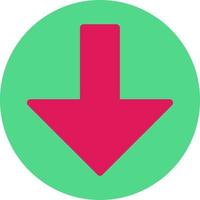 Arrow Alt Circle Down Vector Icon Design