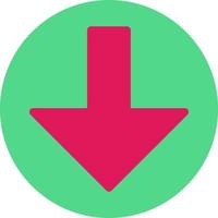 Arrow Alt Circle Down Vector Icon Design