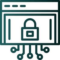 Internet Security Vector Icon Design