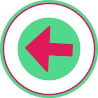 flecha alt círculo izquierda vector icono diseño