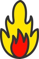 Burn Vector Icon Design