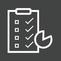 Customer Survey Line Inverted Icon vector