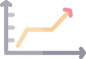 Rising Line Graph Vector Icon Design