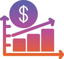 Rising Economy Vector Icon Design