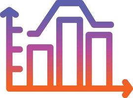 Stacked Graph Vector Icon Design