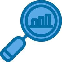 Search Statistics Vector Icon Design