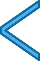 Angle Left Vector Icon Design