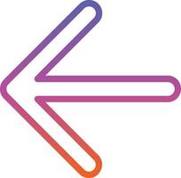 Arrow Left Vector Icon Design