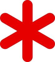 Asterisk Vector Icon Design